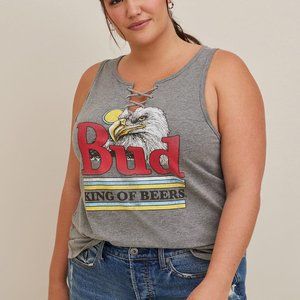 NWT Torrid Bud Lace Up Tank